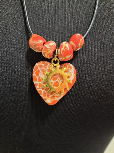 Collana cuore ingranaggi - collana,