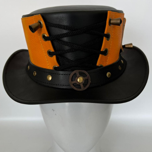 Cappello pelle nero - cappello,